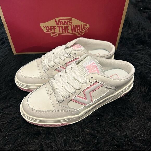 VANS upland mules white pink clogs mules slip on shoes women’s 9 new - Picture 7 of 7